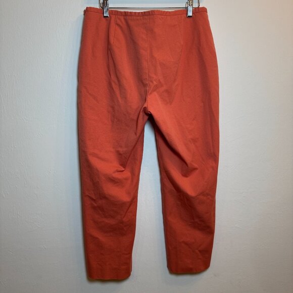 J.Mclaughlin Womens 12 Coral Mid Rise Side Zip Slim Straight‎ Pants - Picture 4 of 4